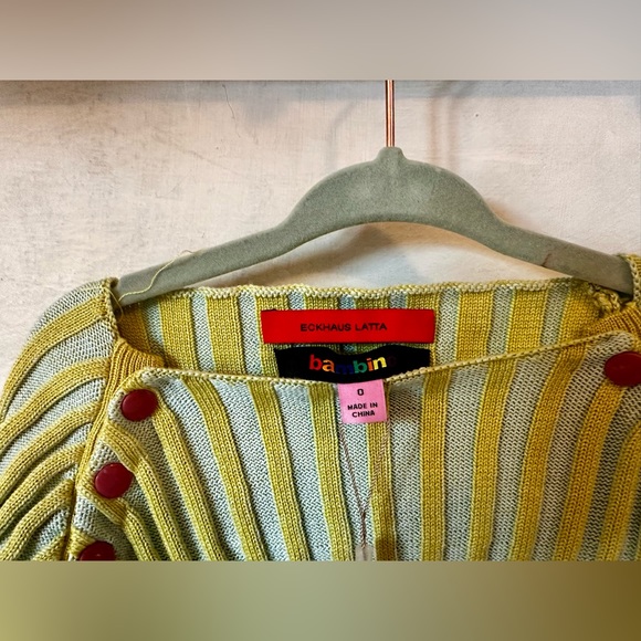 NWT Eckhaus Latta bambino kids sweater- size 0 - Picture 2 of 3